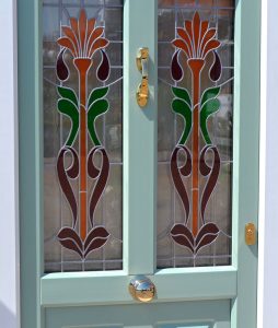 Victorian Styled Chartwell green uPVC entrance door