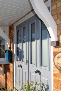 Composite French Doors in French Grey